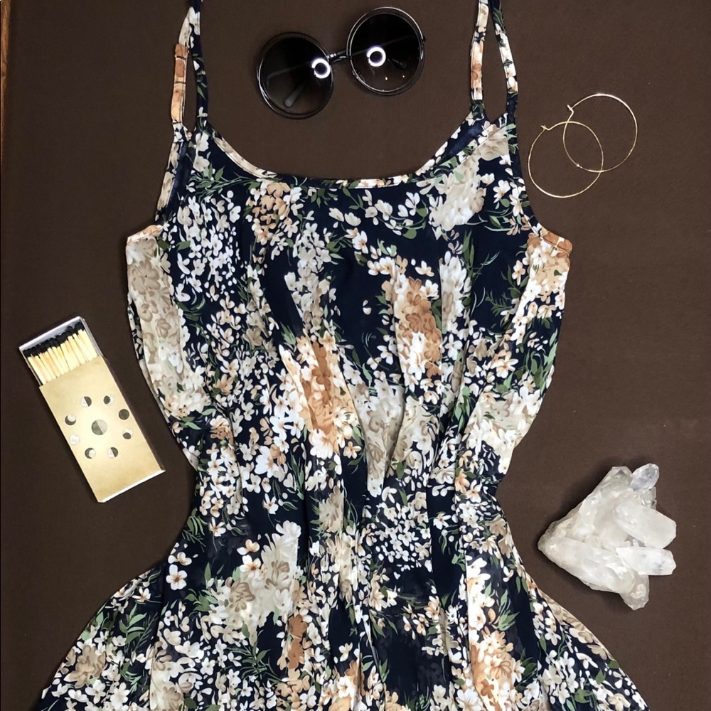 Floral Peasant Dress